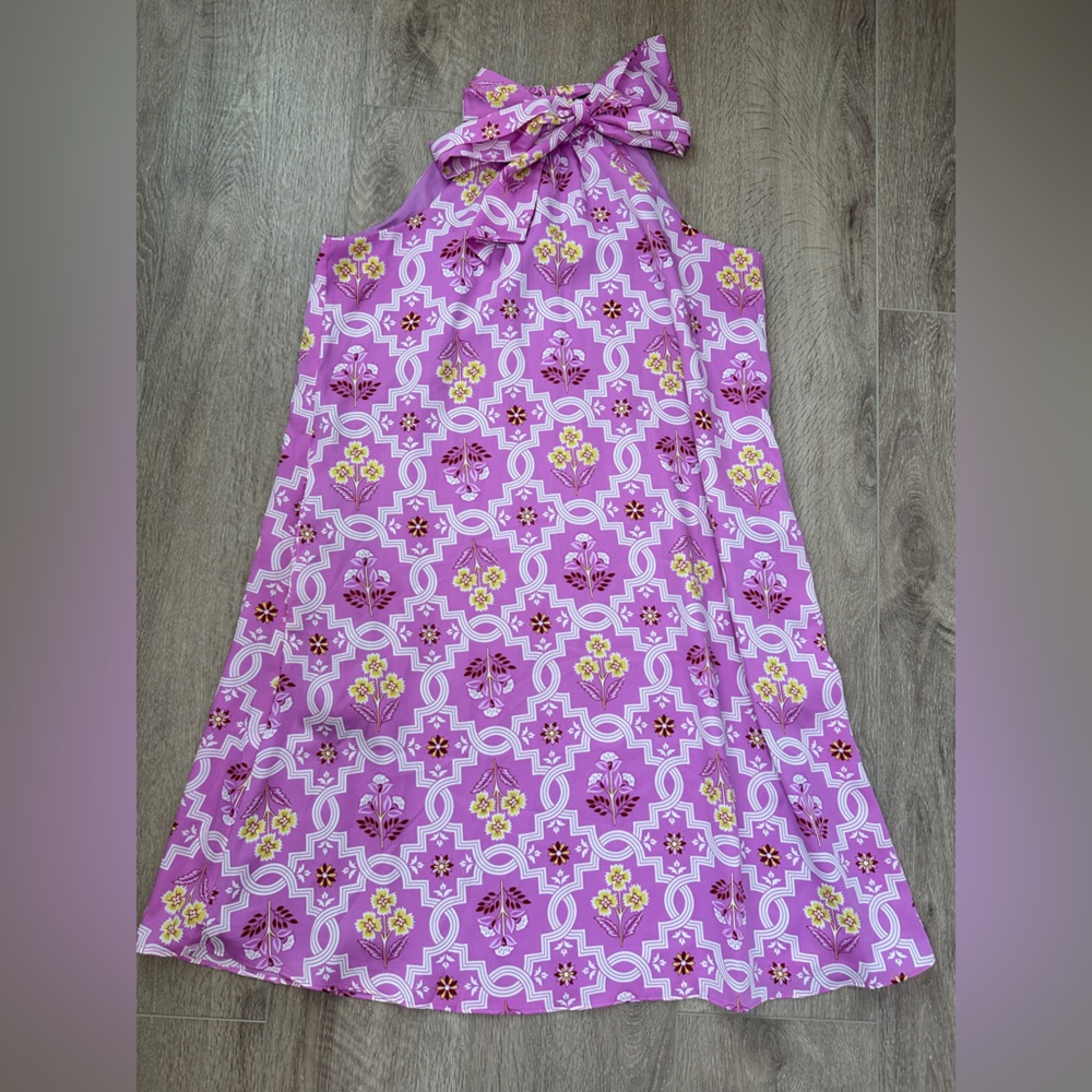 Ann Taylor Purple Floral Mini Dress